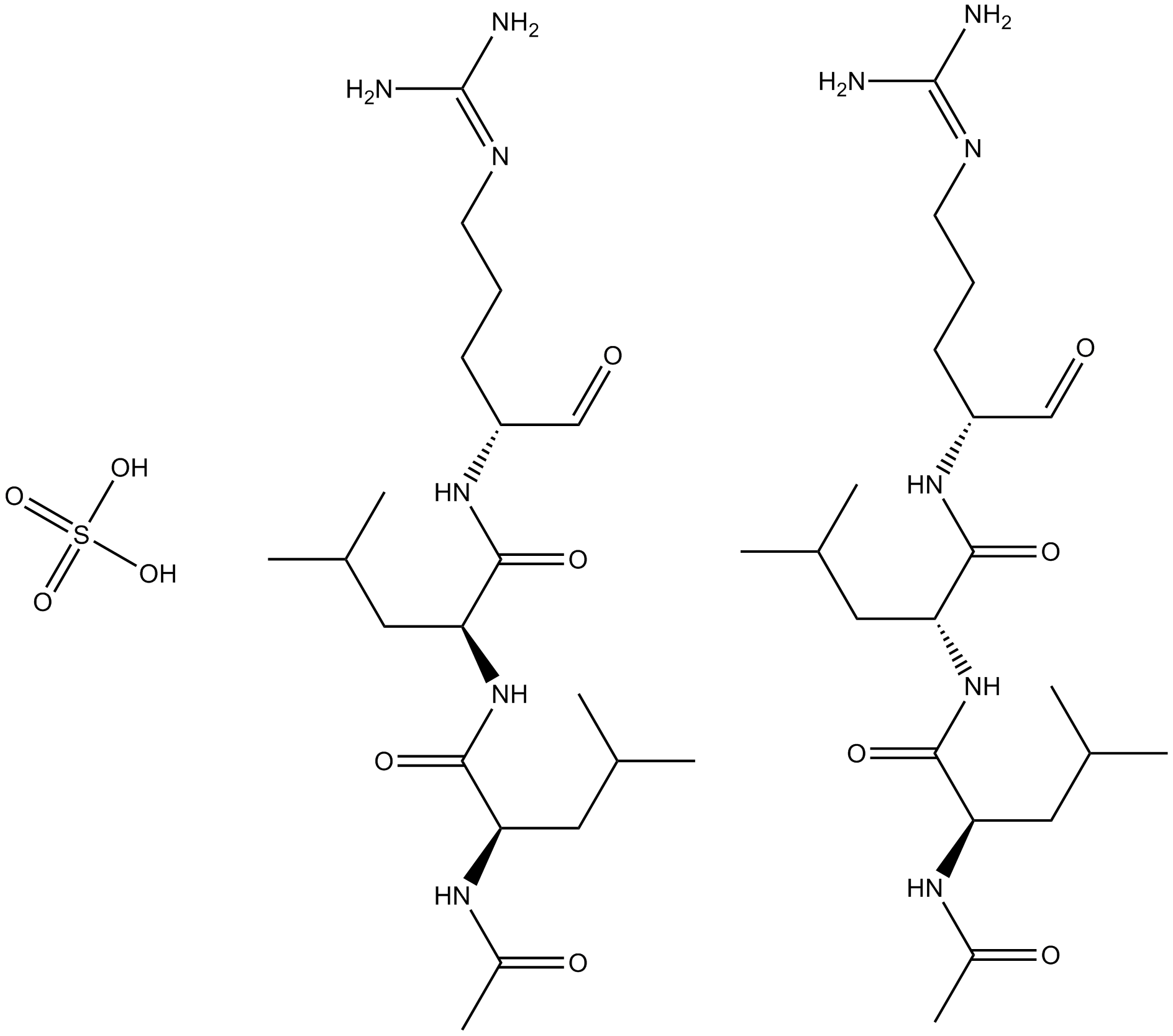 Leupeptin, Microbial  Chemical Structure