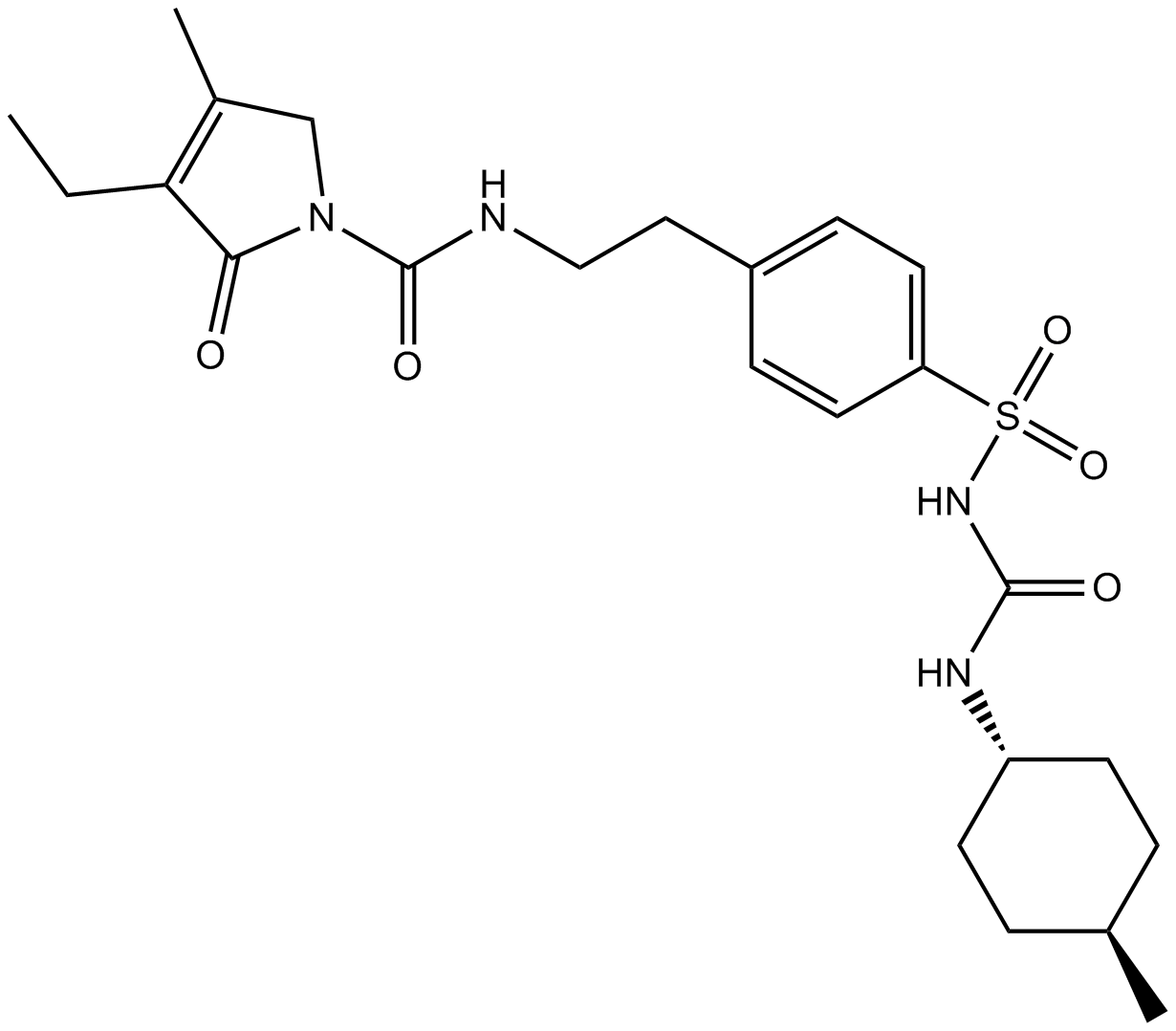 Glimepiride  Chemical Structure