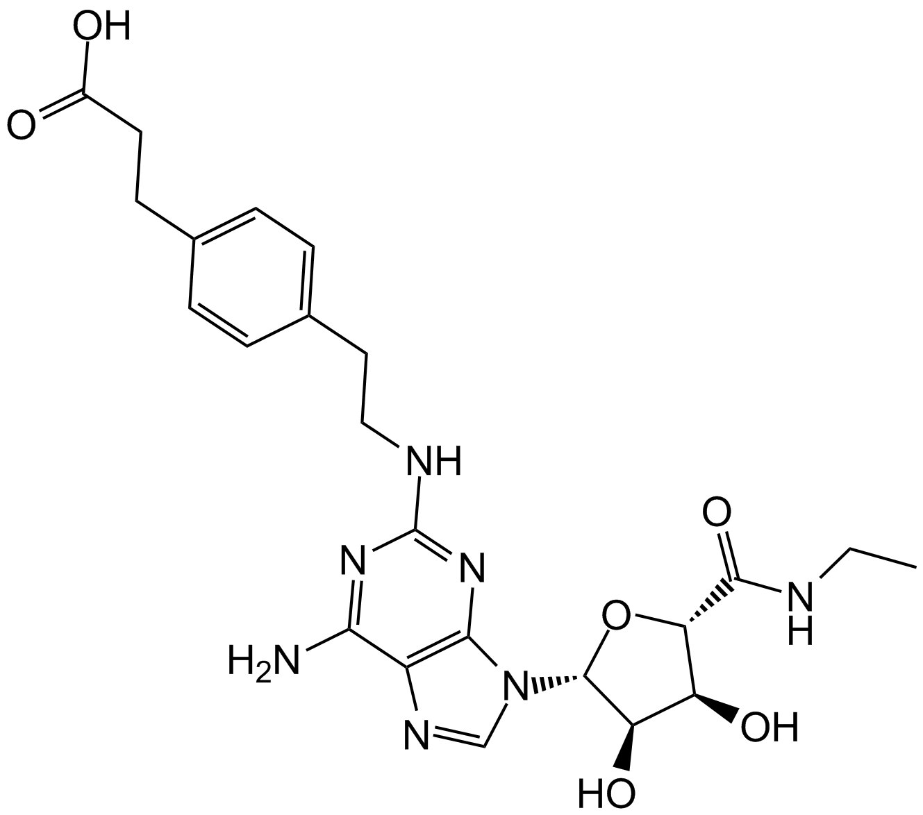 CGS 21680  Chemical Structure