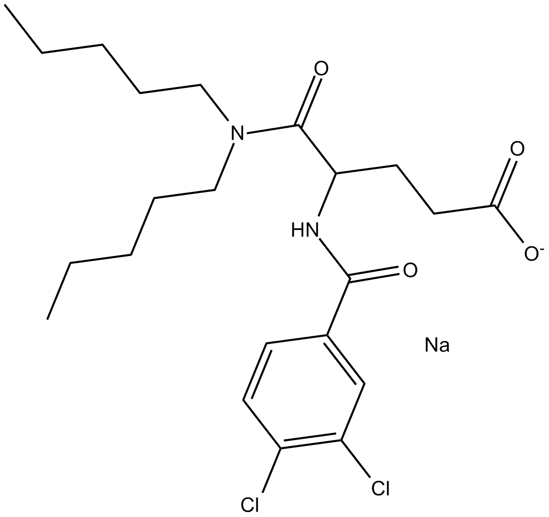 Lorglumide (sodium salt)  Chemical Structure