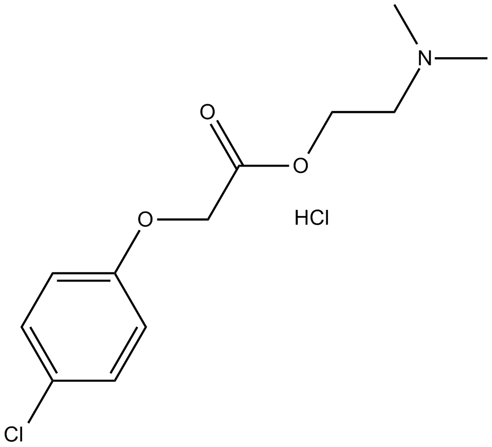 Meclofenoxate hydrochloride  Chemical Structure