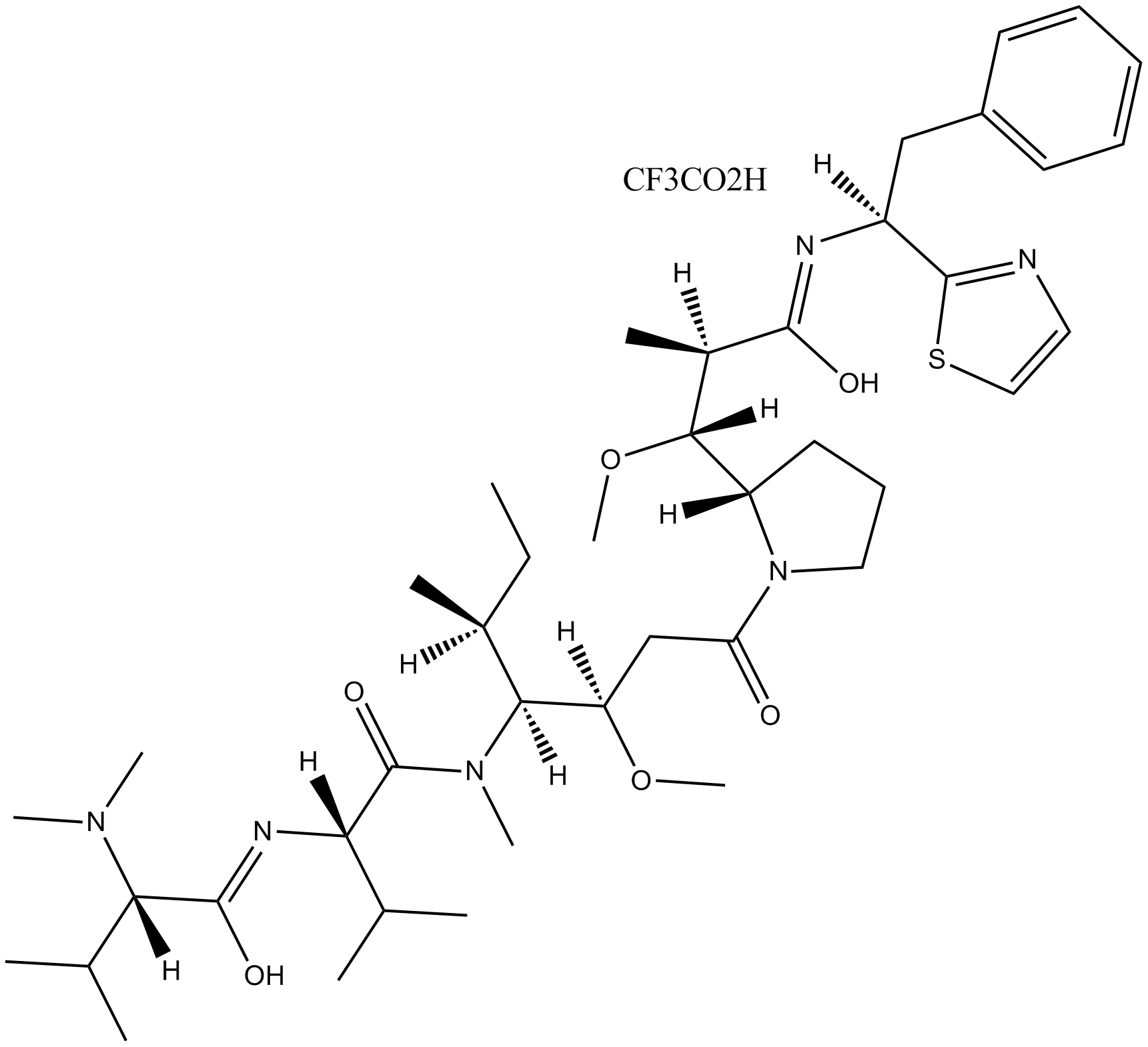 Dolastatin 10 trifluoroacetate  Chemical Structure