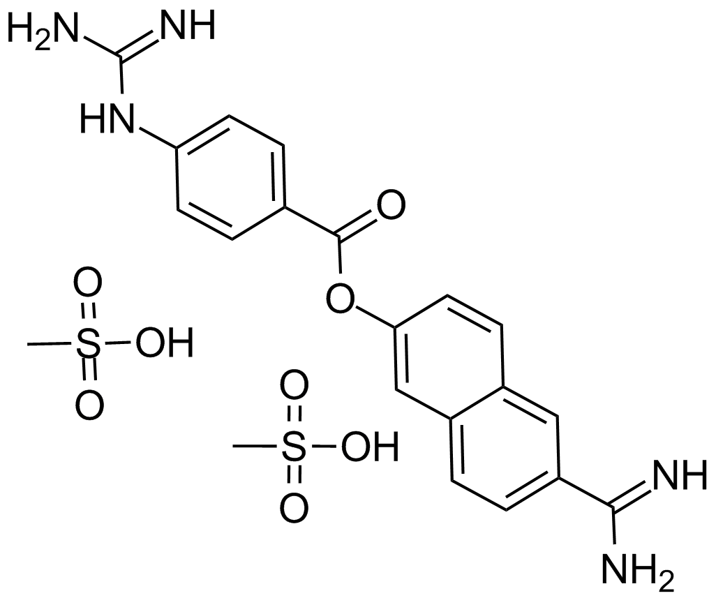 Nafamostat Mesylate(FUT-175)  Chemical Structure