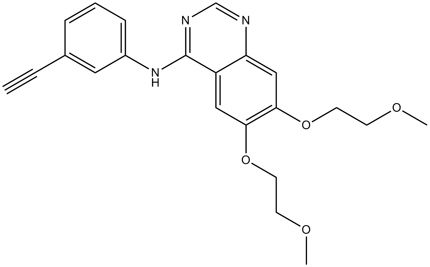 Erlotinib Chemical Structure