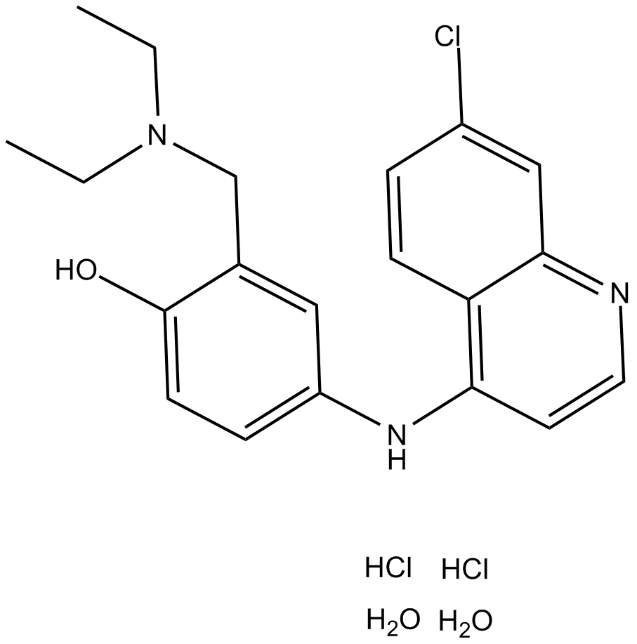 Amodiaquine dihydrochloride dihydrate  Chemical Structure
