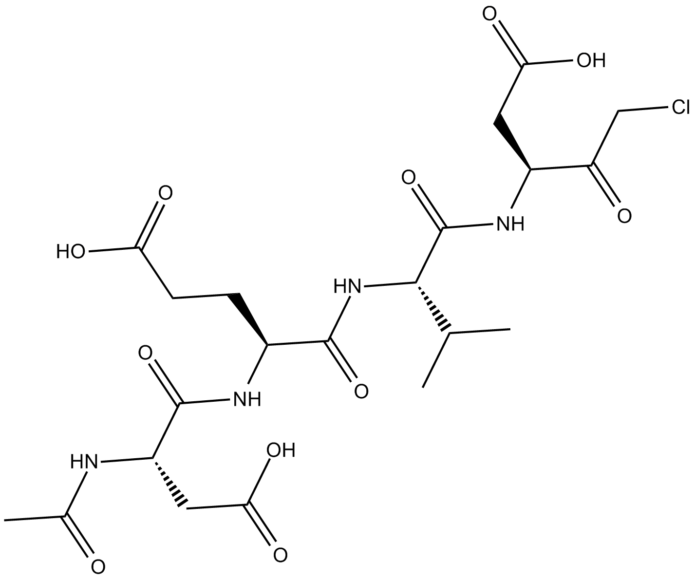 Ac-DEVD-CMK Chemical Structure