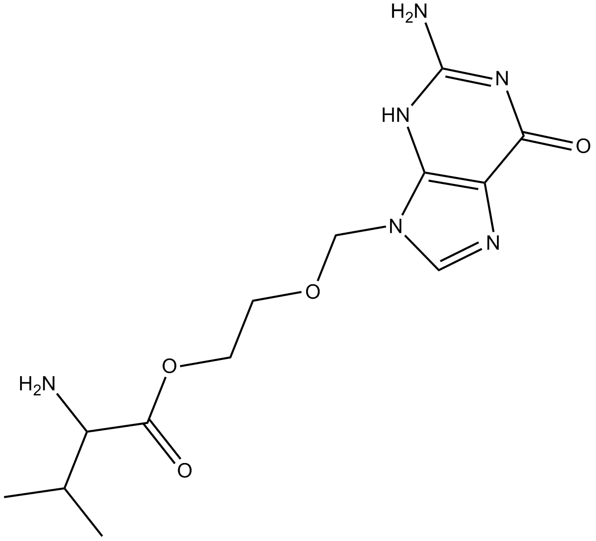 Valaciclovir  Chemical Structure