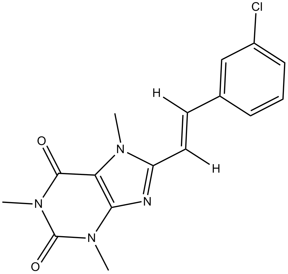 8-(3-Chlorostyryl)caffeine  Chemical Structure