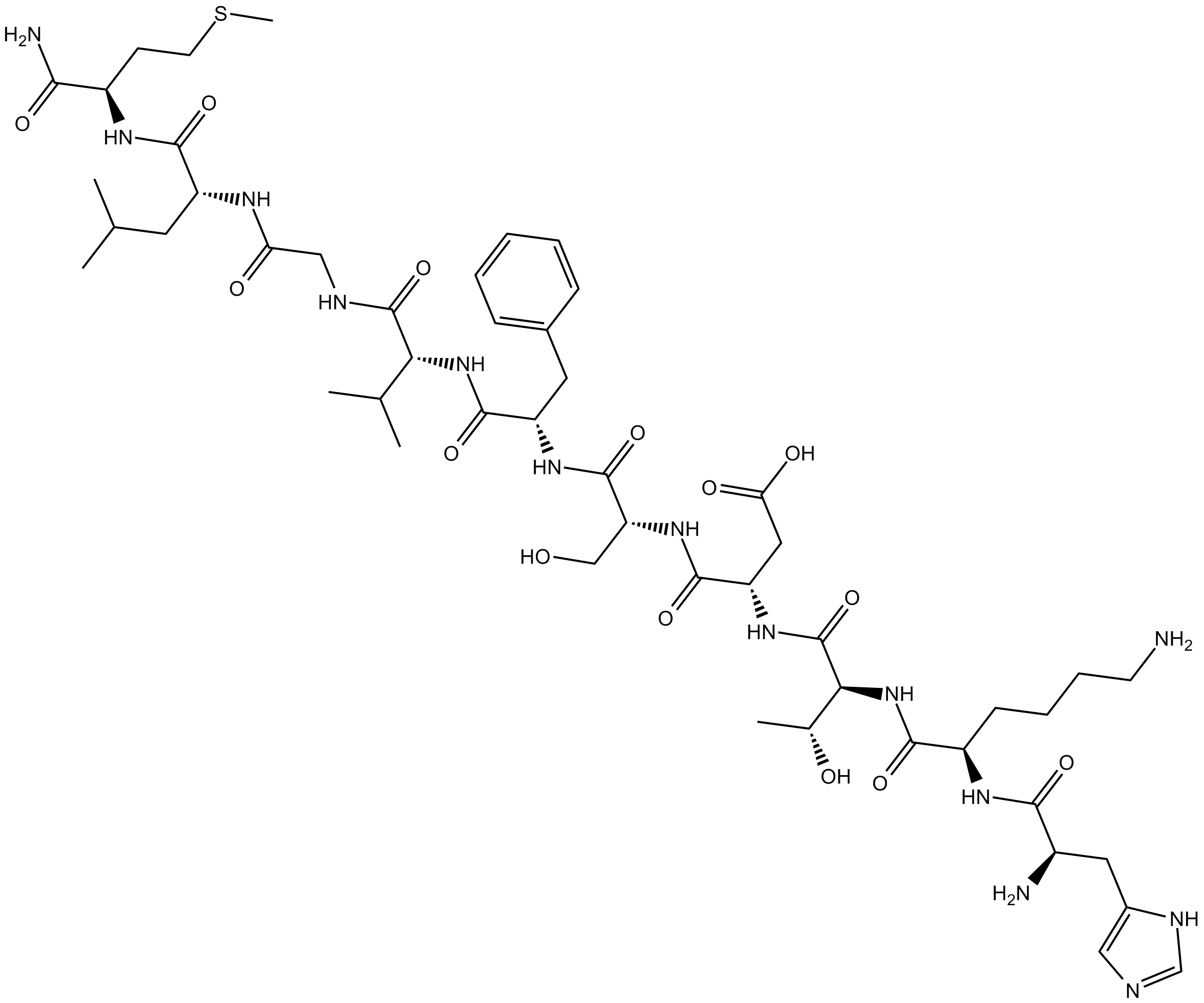 Neurokinin A (porcine)  Chemical Structure