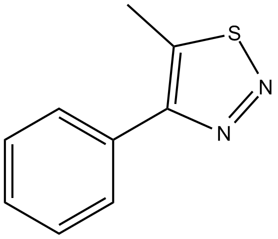 4-phenyl-5-methyl-1,2,3-Thiadiazole  Chemical Structure