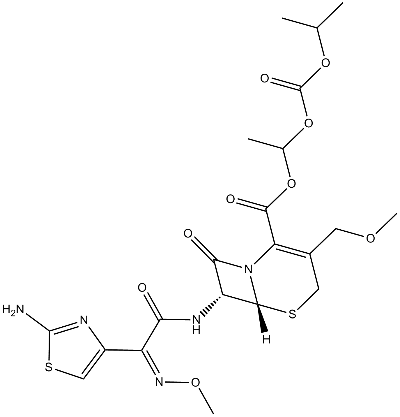 Cefpodoxime Proxetil Chemical Structure