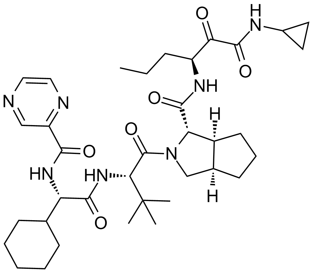Telaprevir (VX-950)  Chemical Structure