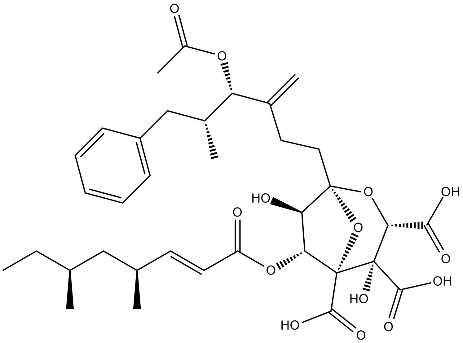 Zaragozic Acid A  Chemical Structure