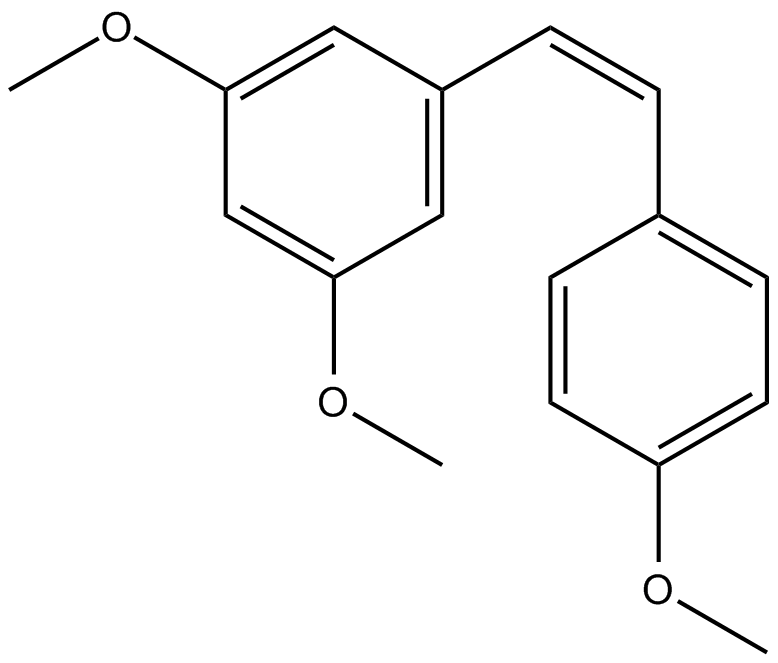 cis-trismethoxy Resveratrol  Chemical Structure