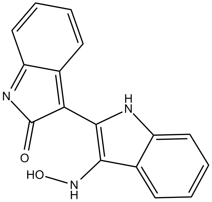 Indirubin-3'-oxime  Chemical Structure