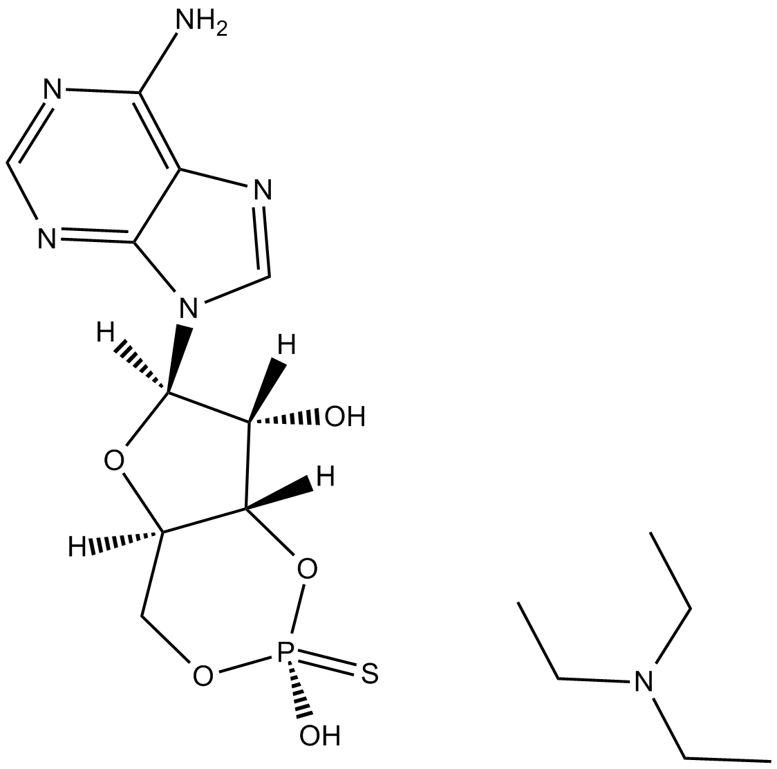 cAMPS-Sp, triethylammonium salt  Chemical Structure
