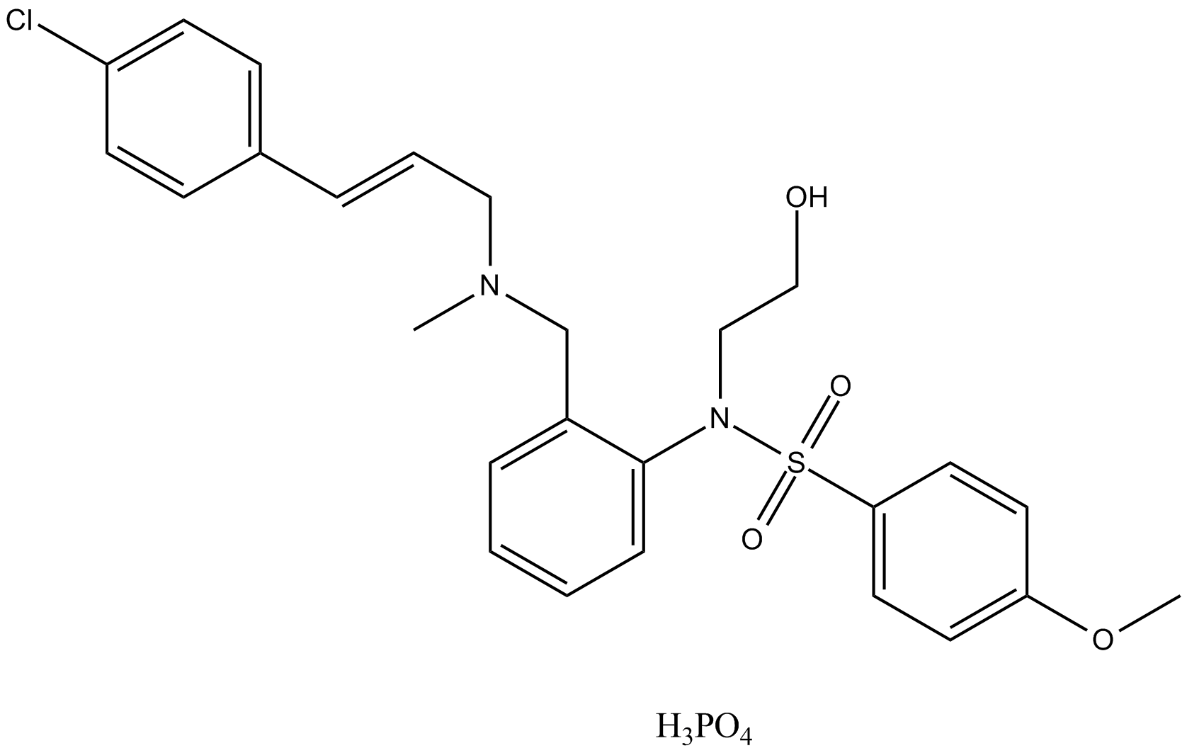 KN-93 Phosphate  Chemical Structure