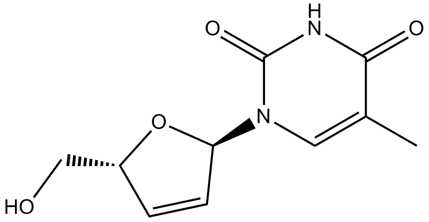 Stavudine (d4T)  Chemical Structure