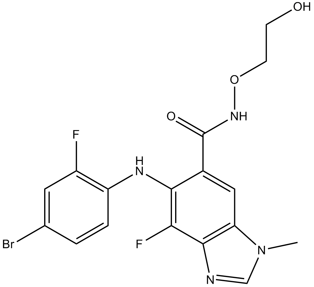 MEK162 (ARRY-162, ARRY-438162)  Chemical Structure