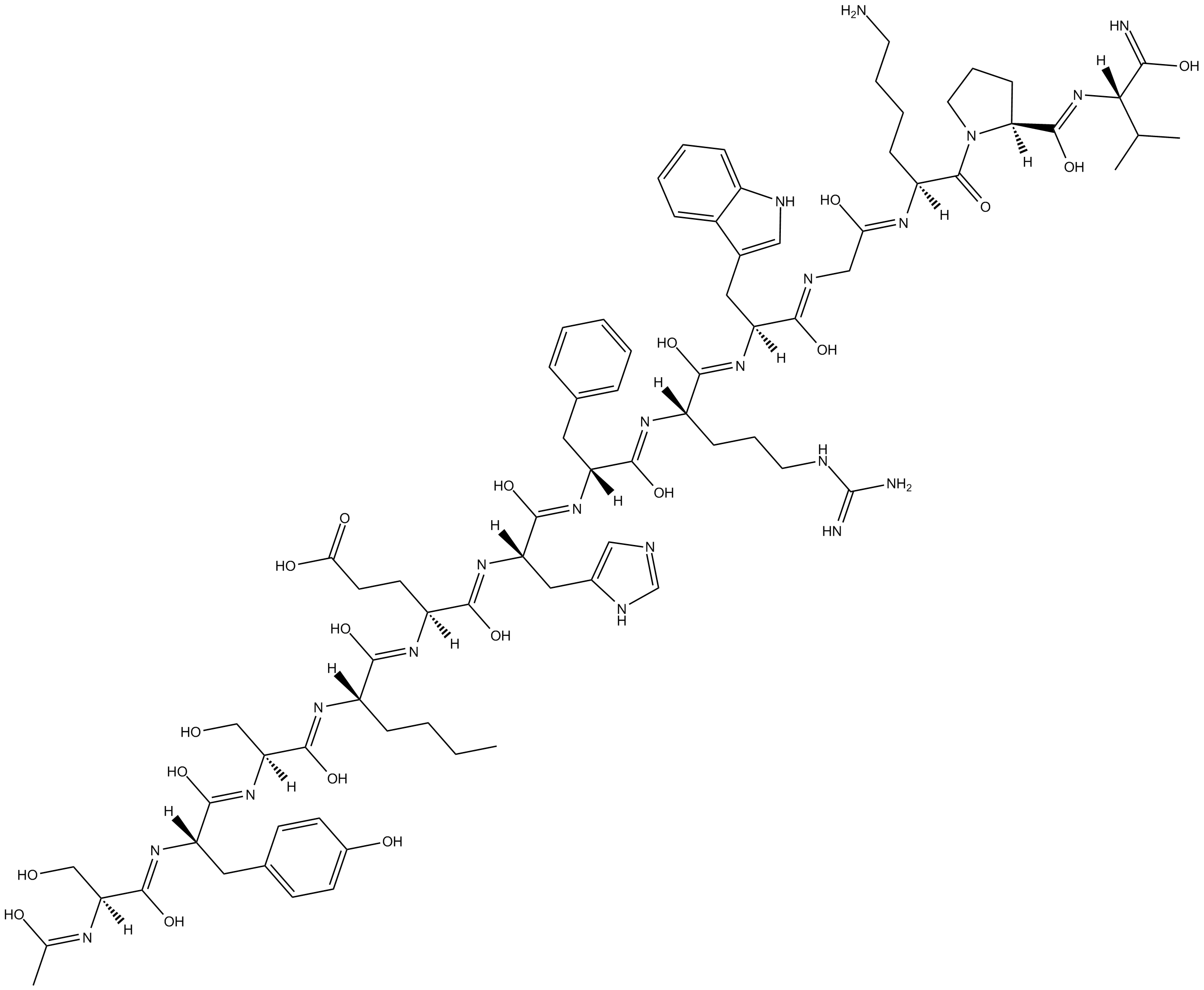 [Nle4,D-Phe7]-α-MSH  Chemical Structure