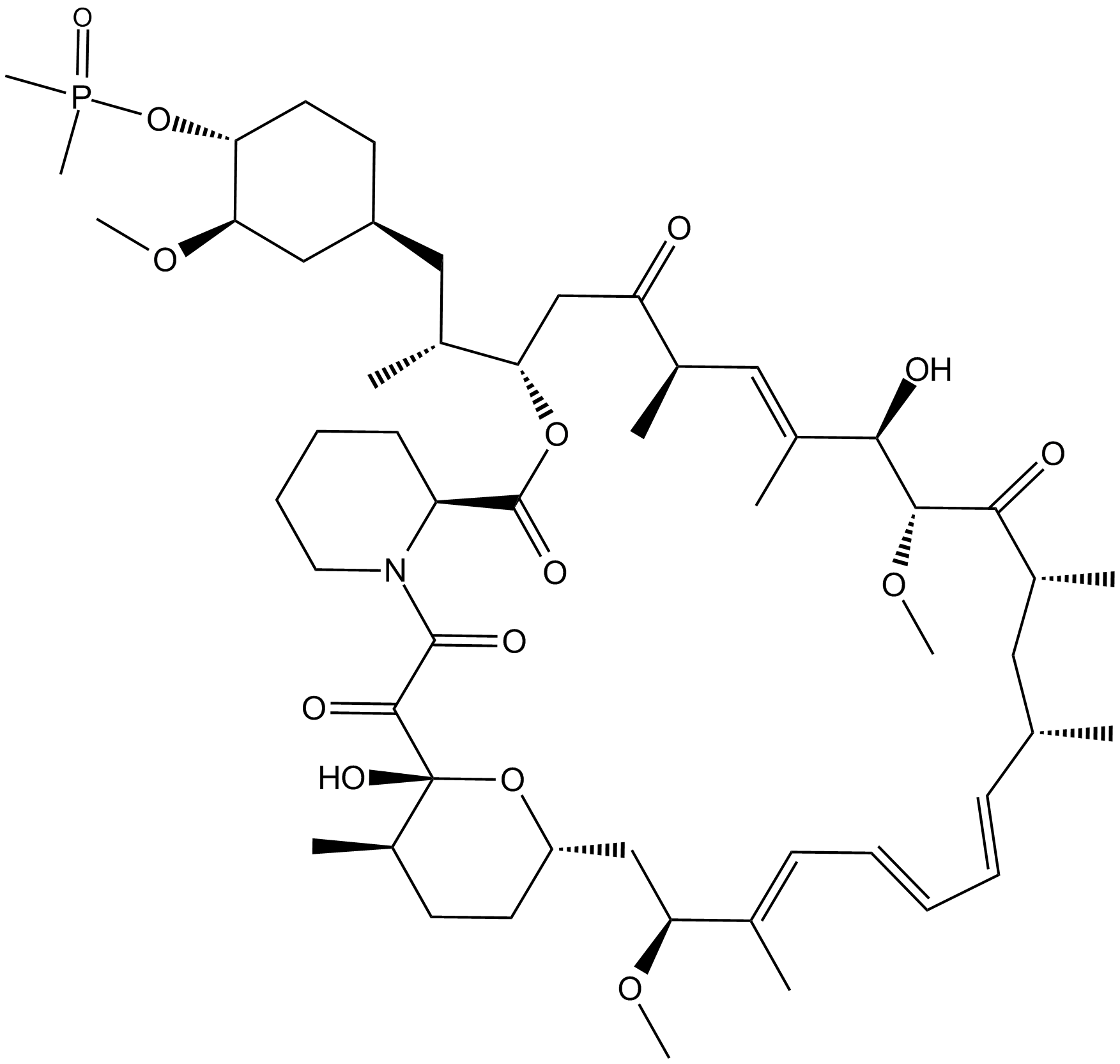 Ridaforolimus (Deforolimus, MK-8669)  Chemical Structure