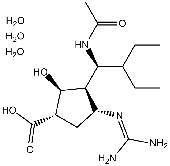 Peramivir Trihydrate  Chemical Structure