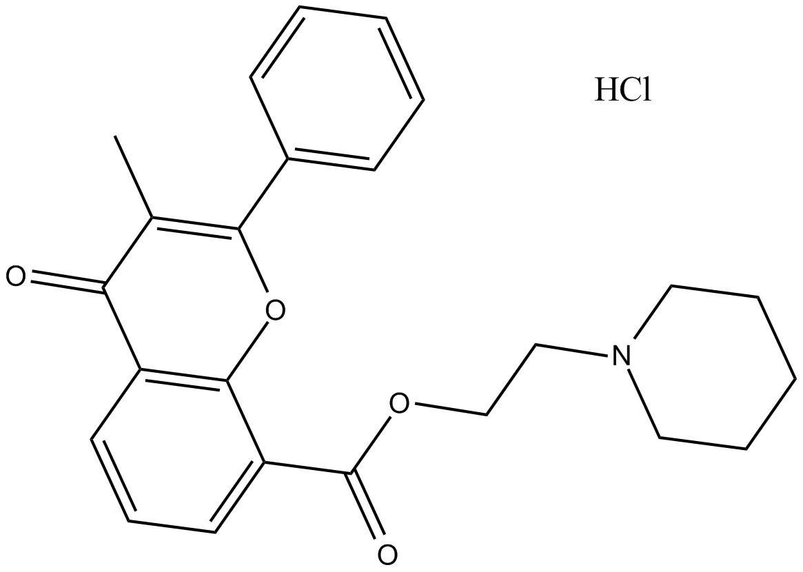 Flavoxate hydrochloride  Chemical Structure