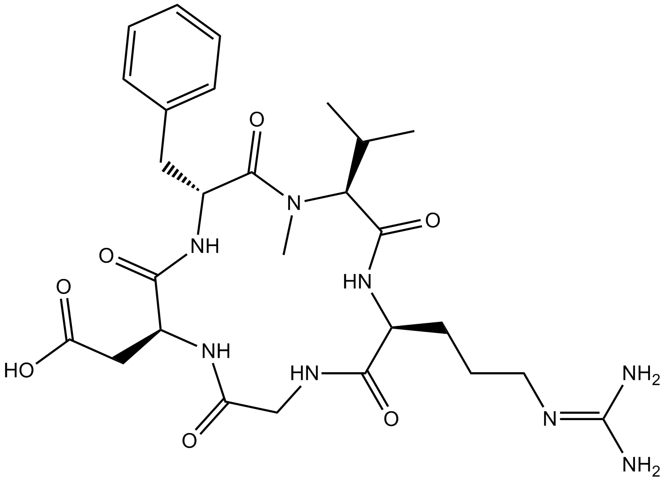 Cilengitide  Chemical Structure