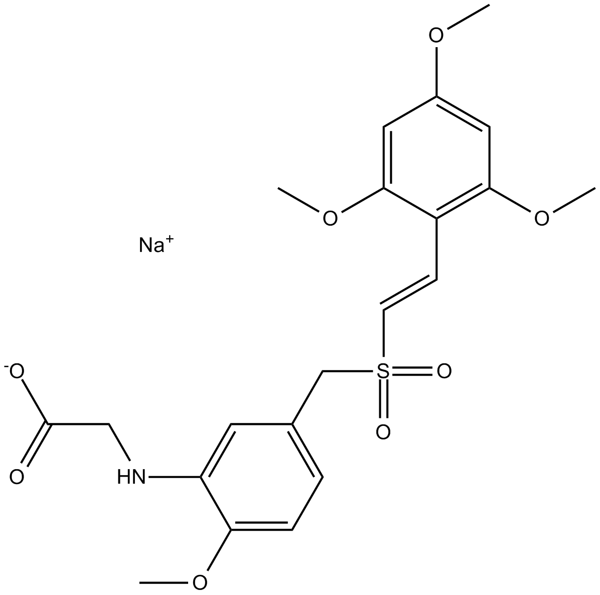 Rigosertib sodium  Chemical Structure