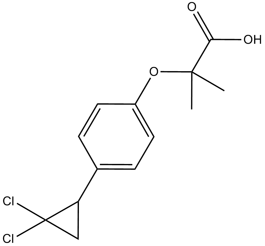 Ciprofibrate  Chemical Structure
