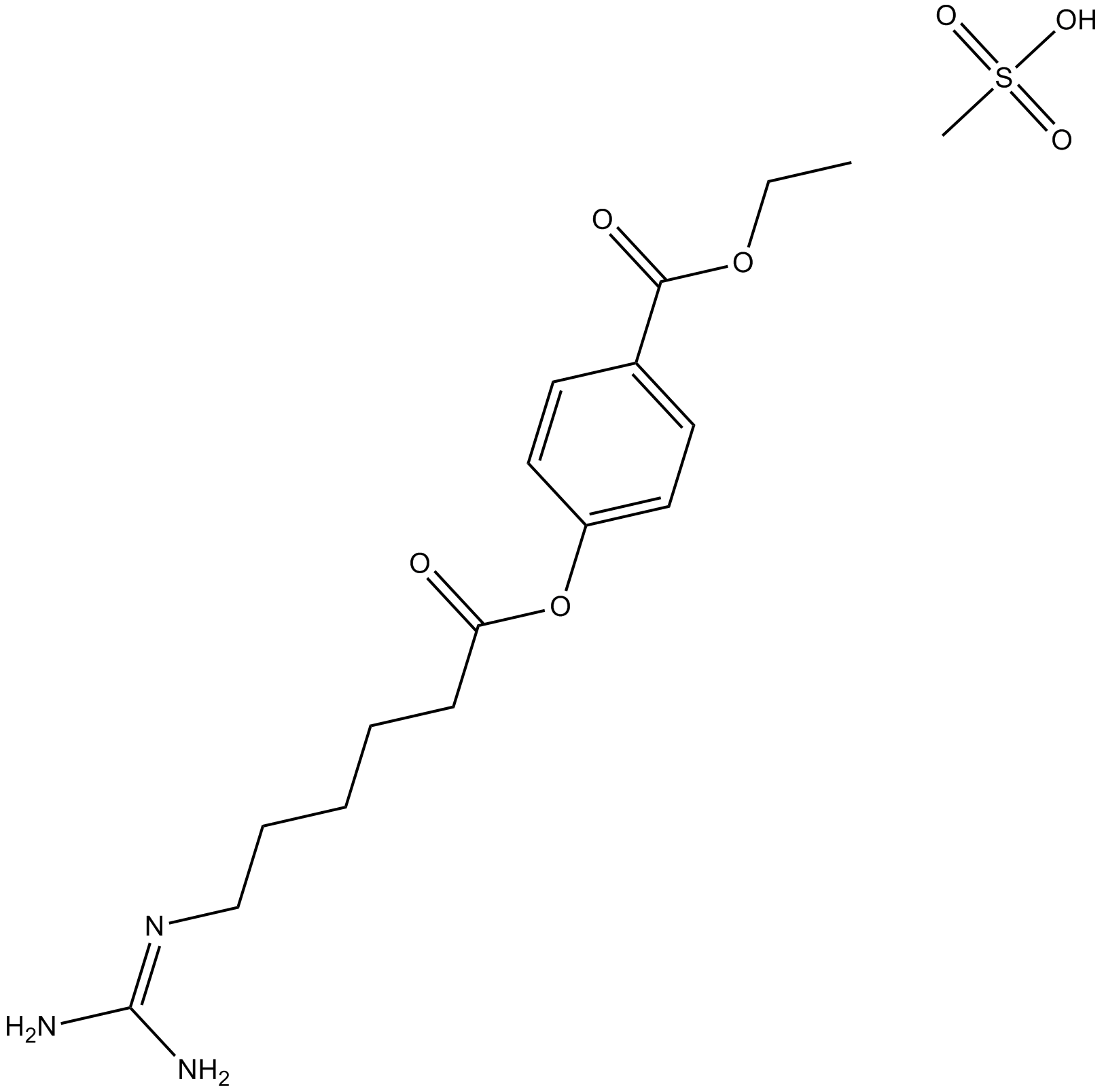 Gabexate mesylate  Chemical Structure