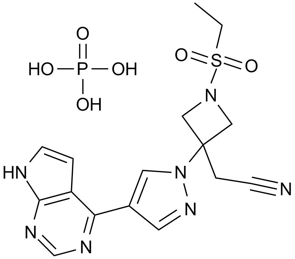 Baricitinib phosphate  Chemical Structure