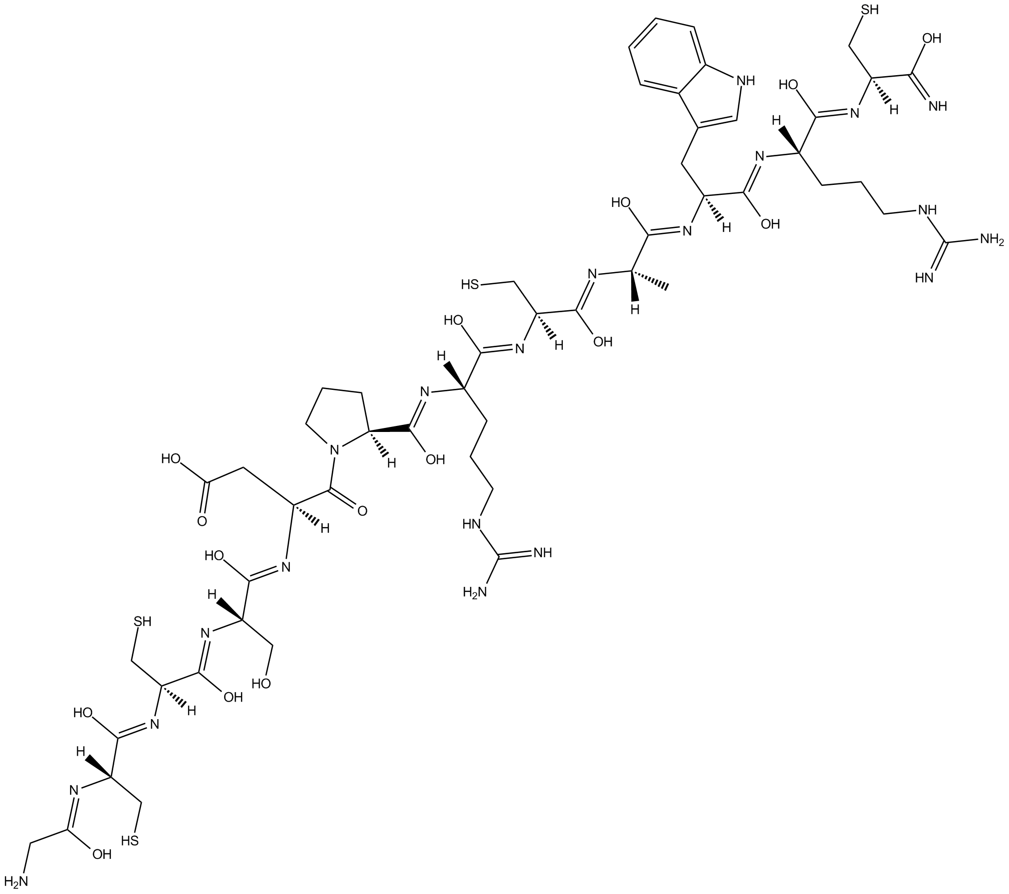 α-Conotoxin ImI  Chemical Structure