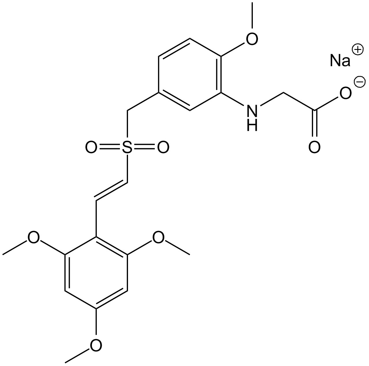 Rigosertib (ON-01910,Estybon)  Chemical Structure