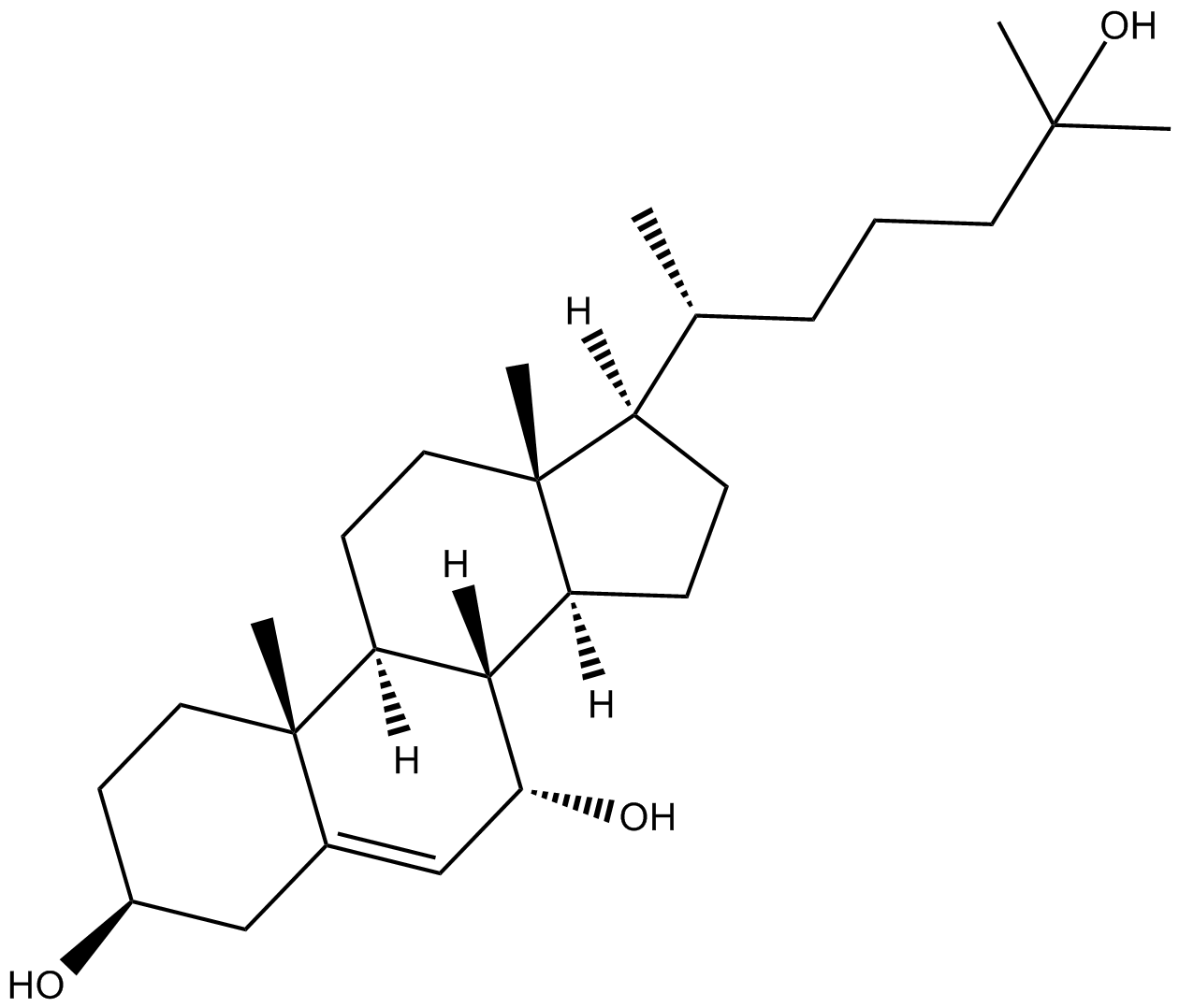7α,25-dihydroxy Cholesterol  Chemical Structure