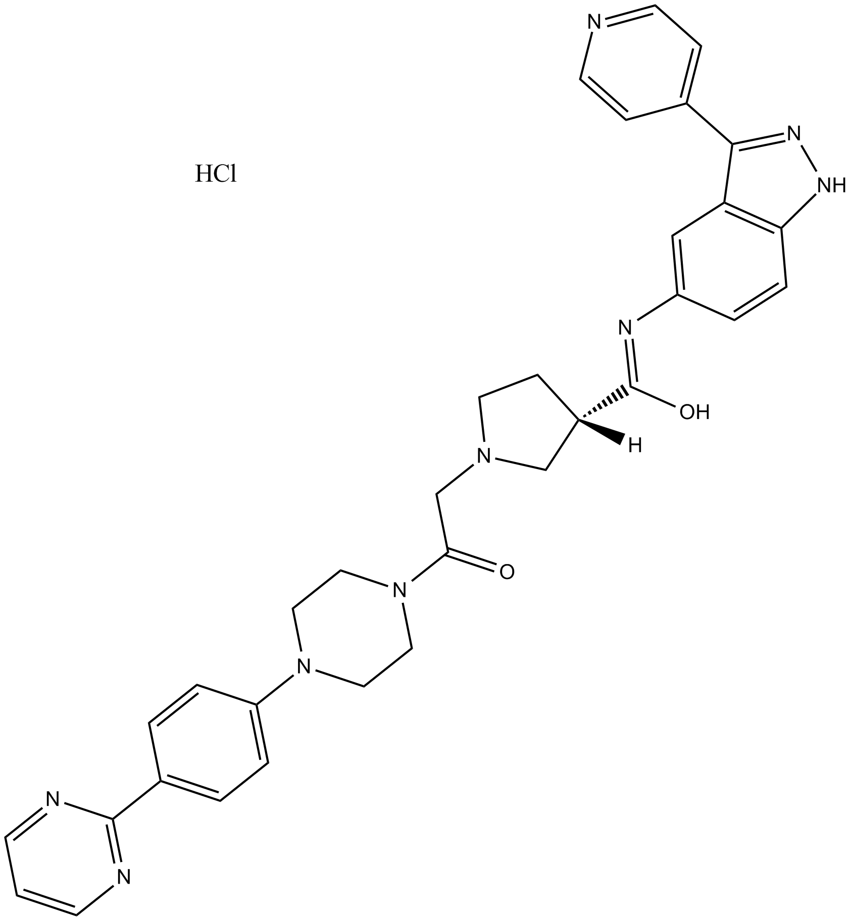 SCH772984 HCl  Chemical Structure