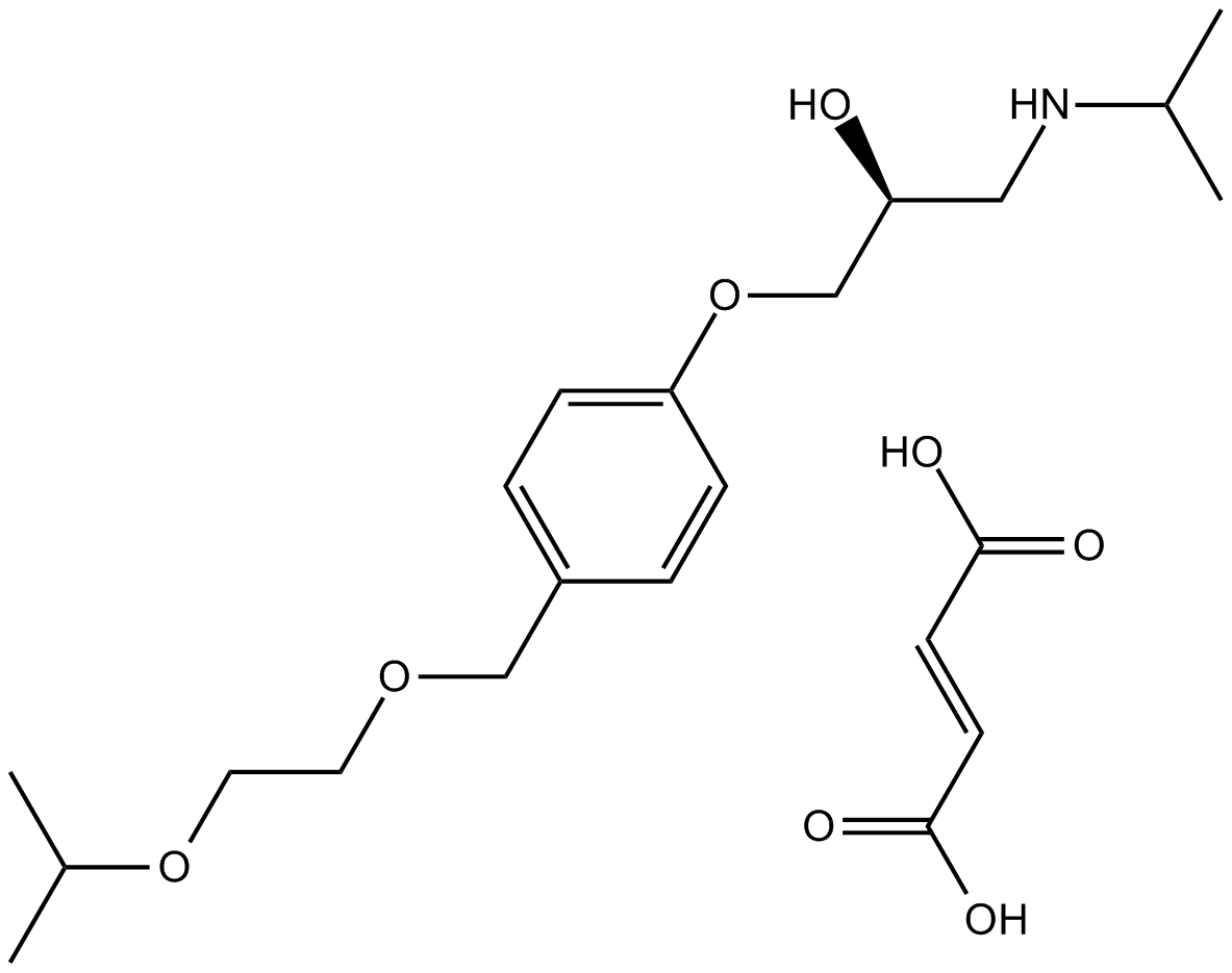Bisoprolol fumarate  Chemical Structure