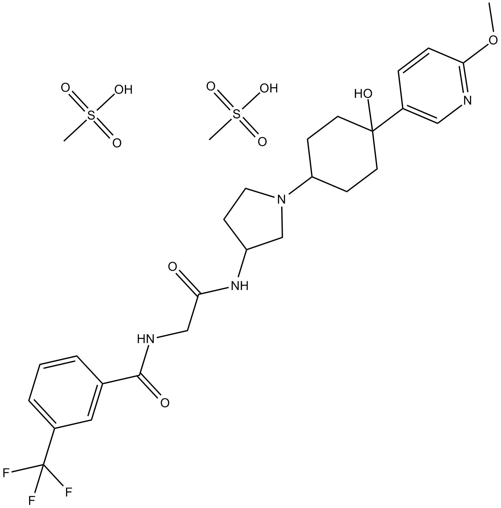 INCB 3284 dimesylate  Chemical Structure