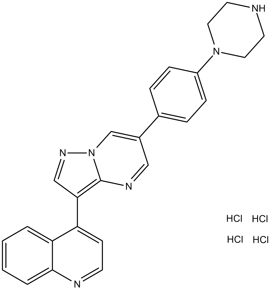 LDN193189 Hydrochloride  Chemical Structure