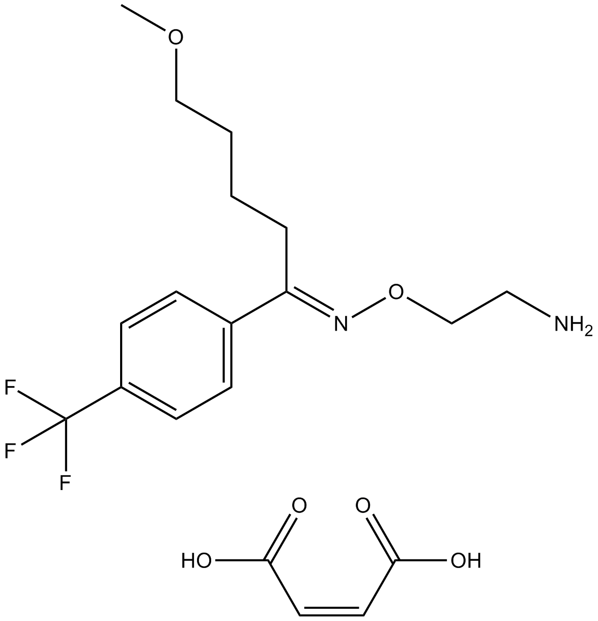 Fluvoxamine maleate  Chemical Structure