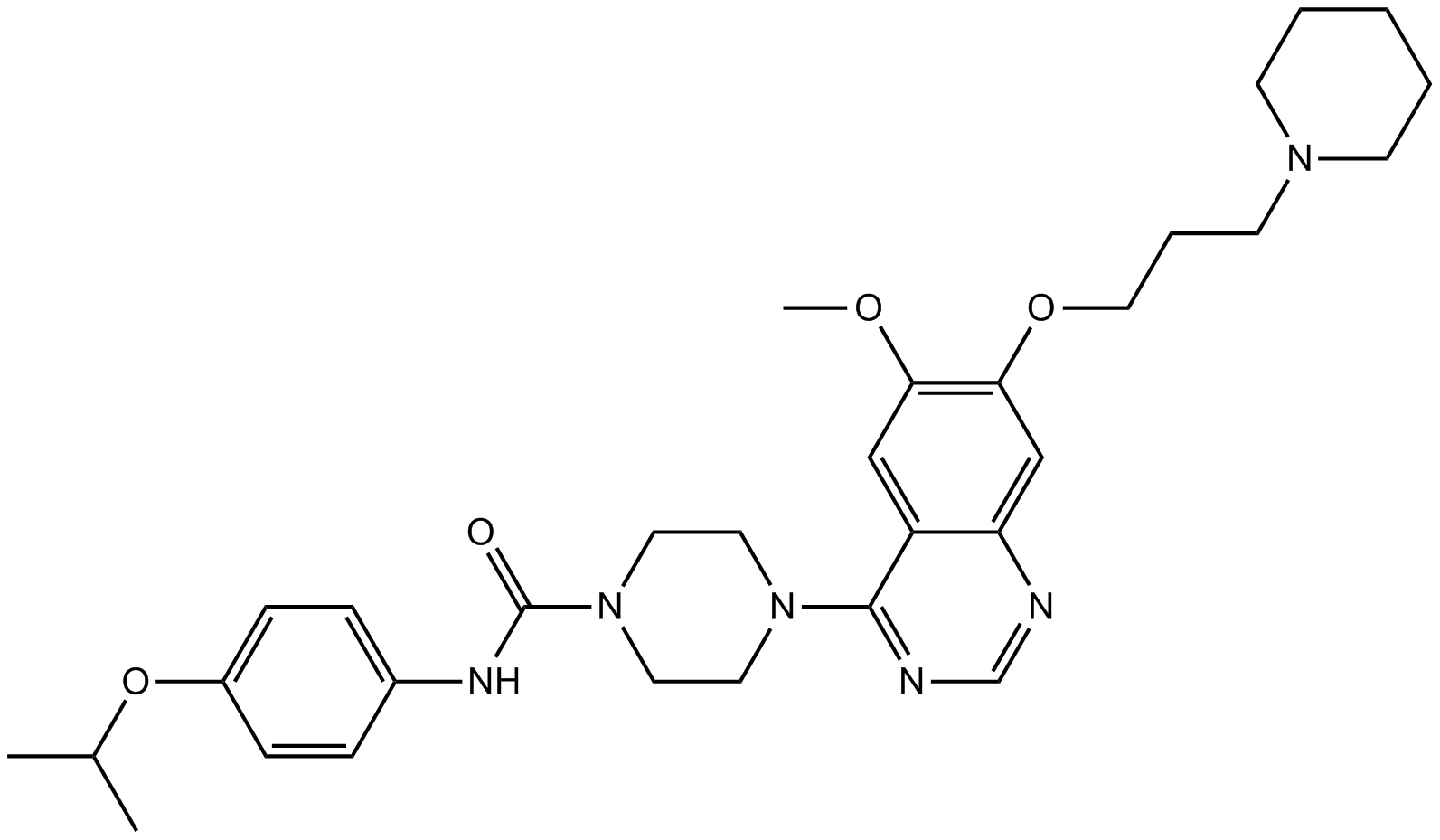 Tandutinib (MLN518)  Chemical Structure