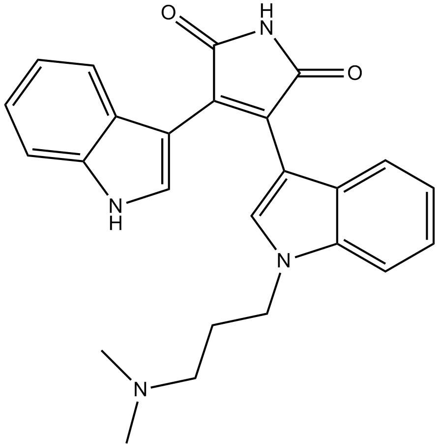 GF 109203X  (Bisindolylmaleimide I)  Chemical Structure