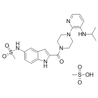 Delavirdine mesylate  Chemical Structure