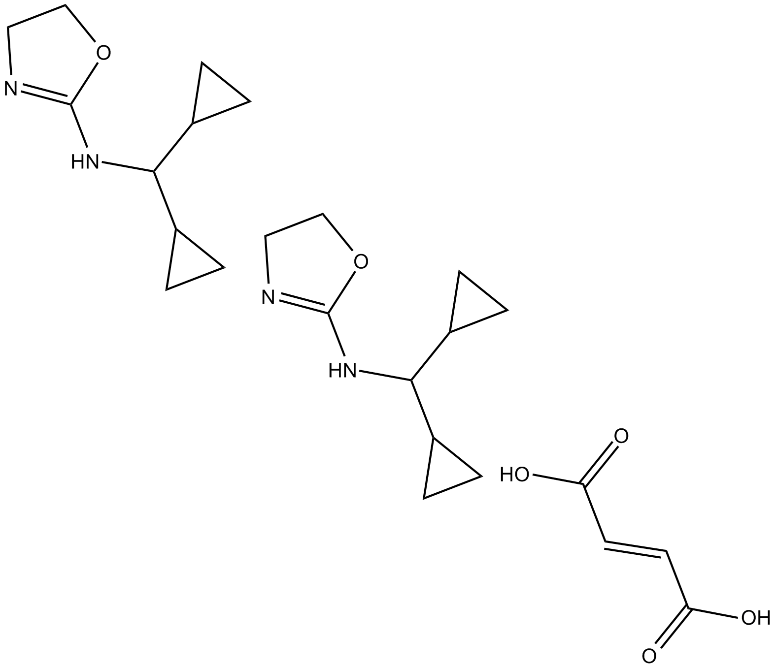 Rilmenidine (hemifumarate) Chemical Structure
