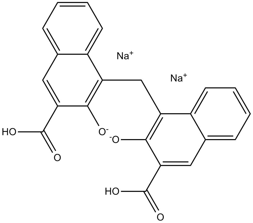 Pamoic acid disodium salt  Chemical Structure