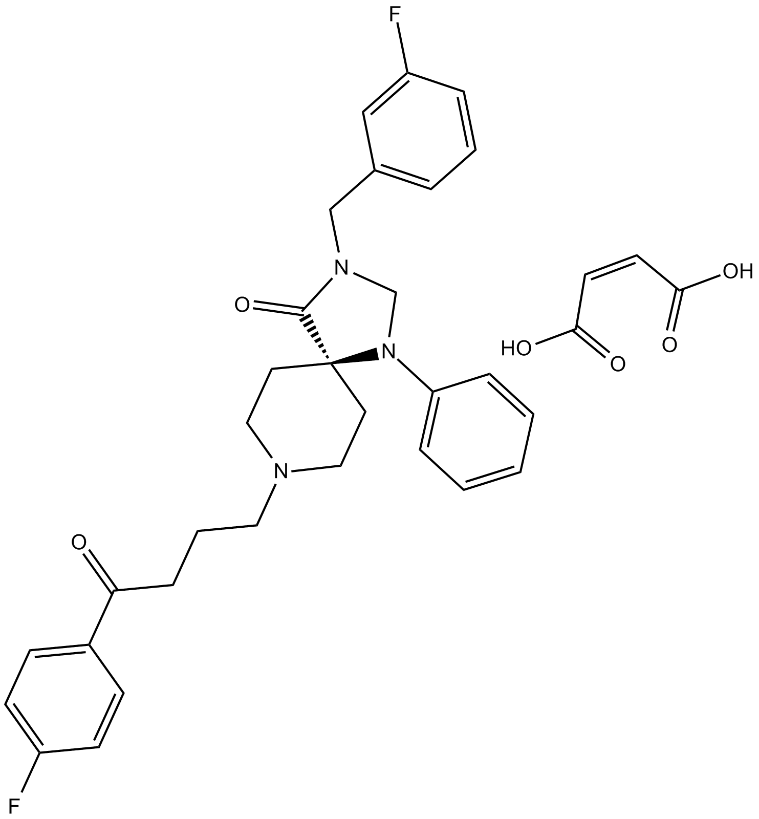 3'-Fluorobenzylspiperone maleate  Chemical Structure