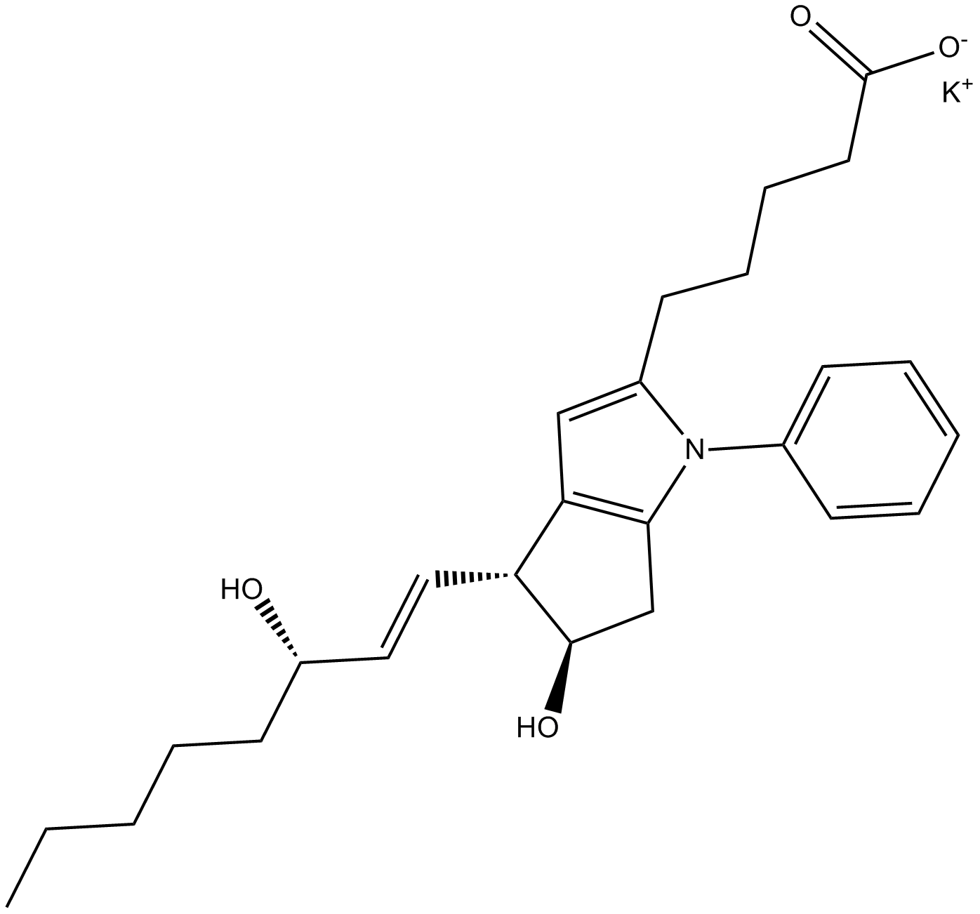Piriprost (potassium salt)  Chemical Structure