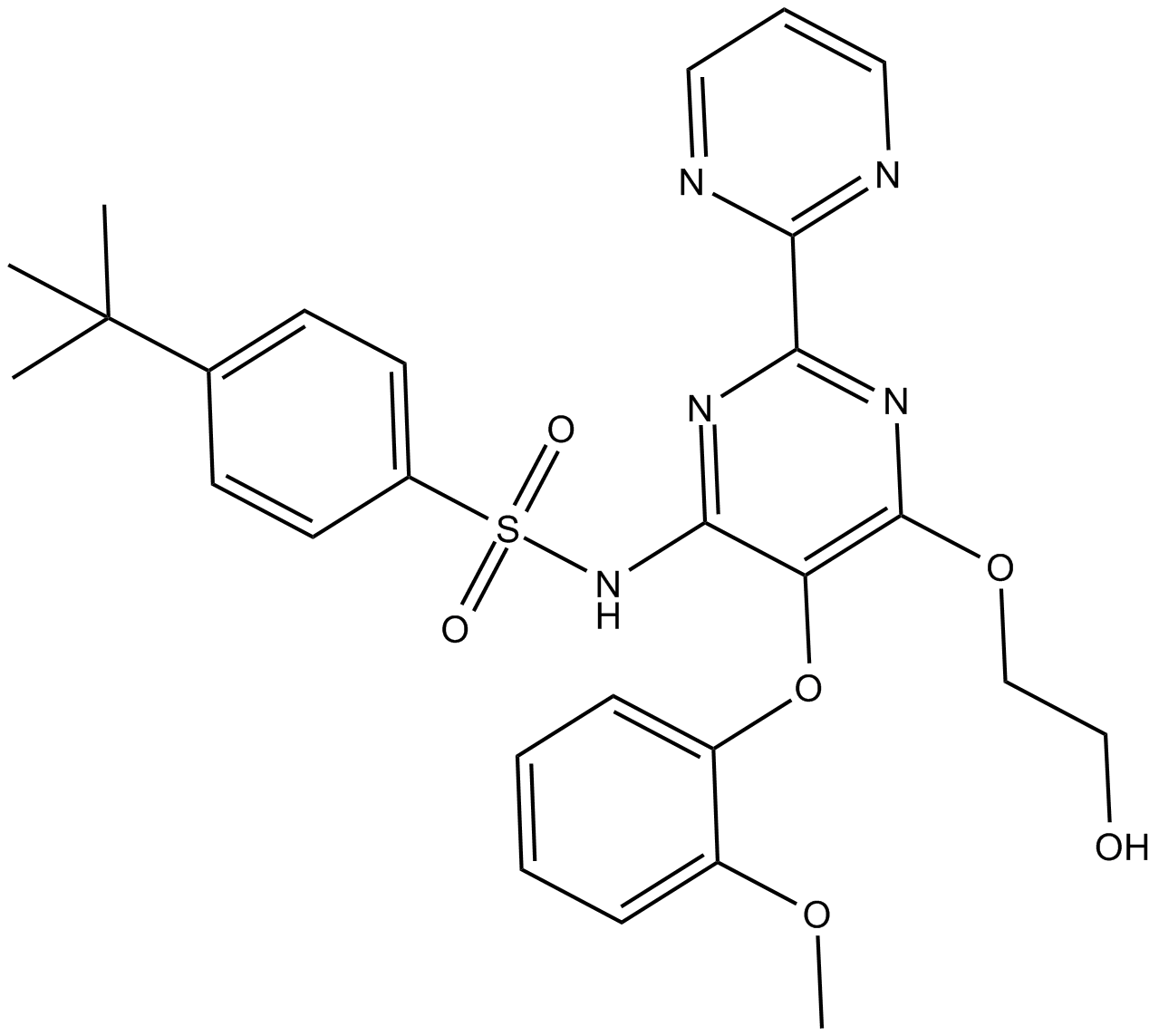 Bosentan  Chemical Structure