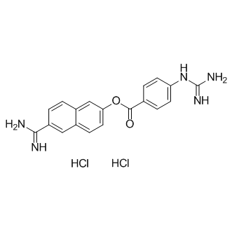 Nafamostat hydrochloride  Chemical Structure
