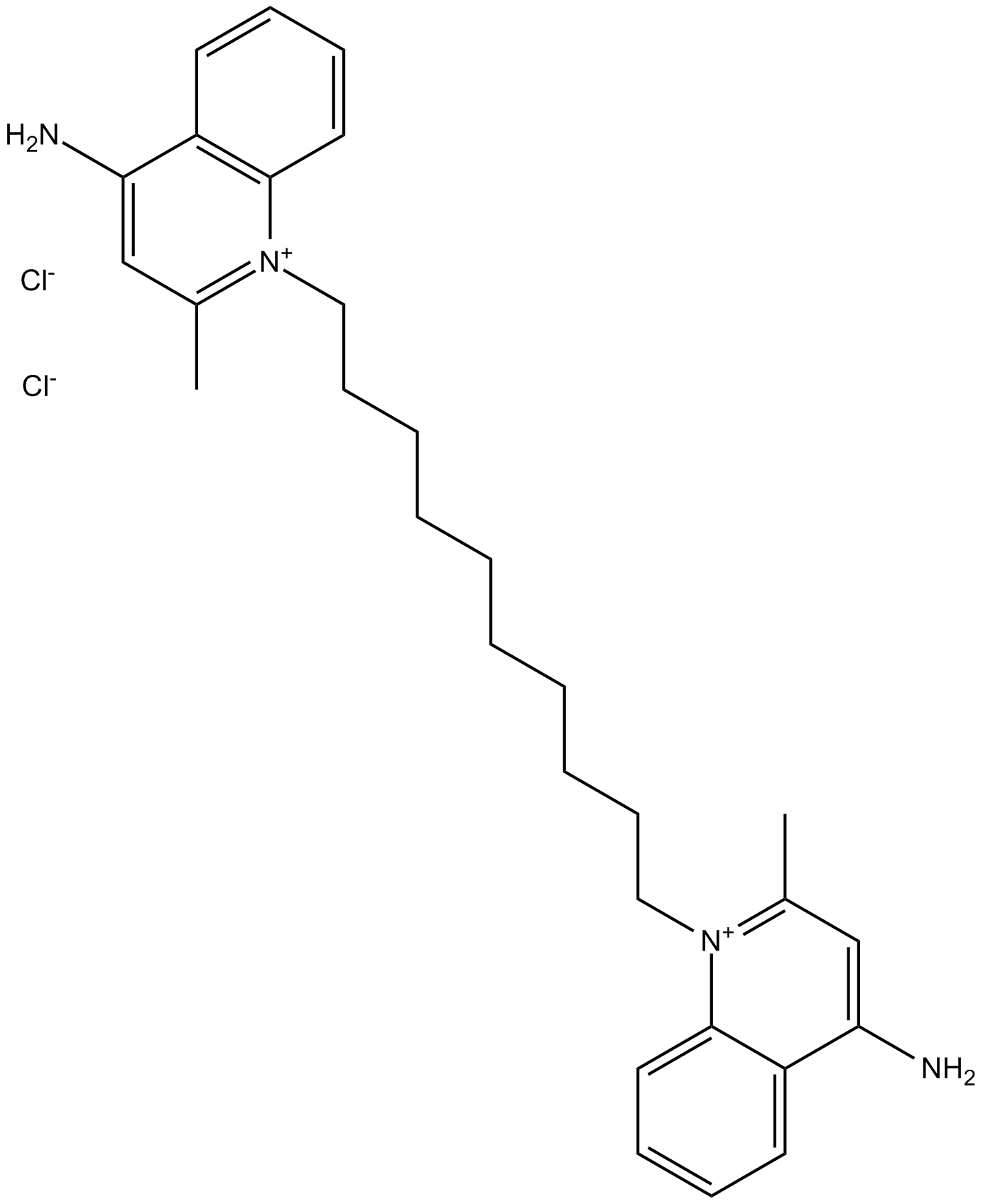 Dequalinium Chloride  Chemical Structure